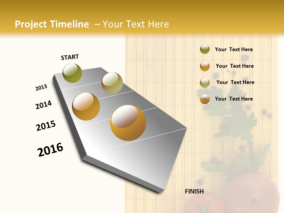 Cherry Tomatoes Slimming Blank PowerPoint Template