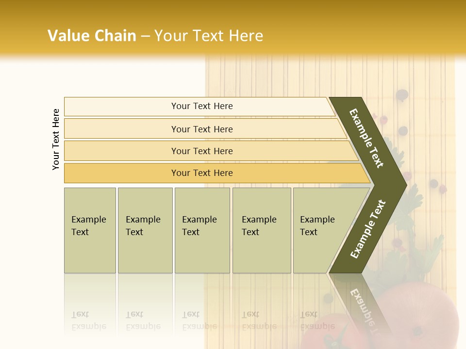Cherry Tomatoes Slimming Blank PowerPoint Template