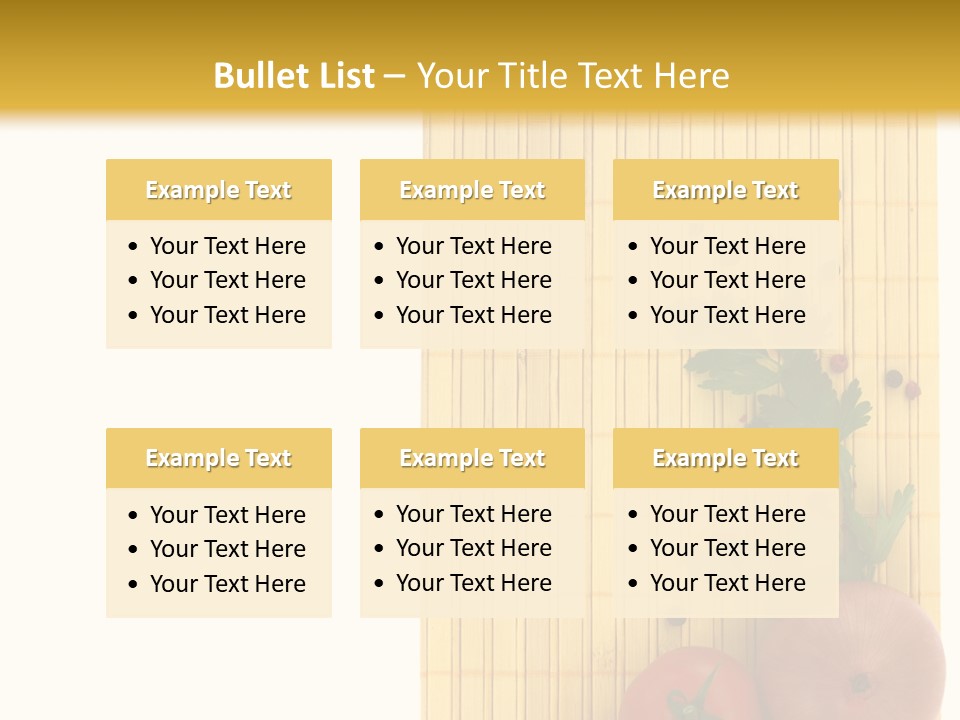 Cherry Tomatoes Slimming Blank PowerPoint Template