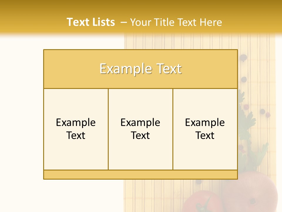 Cherry Tomatoes Slimming Blank PowerPoint Template