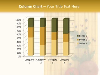 Cherry Tomatoes Slimming Blank PowerPoint Template