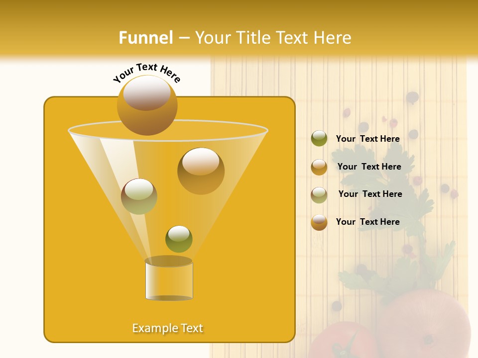 Cherry Tomatoes Slimming Blank PowerPoint Template