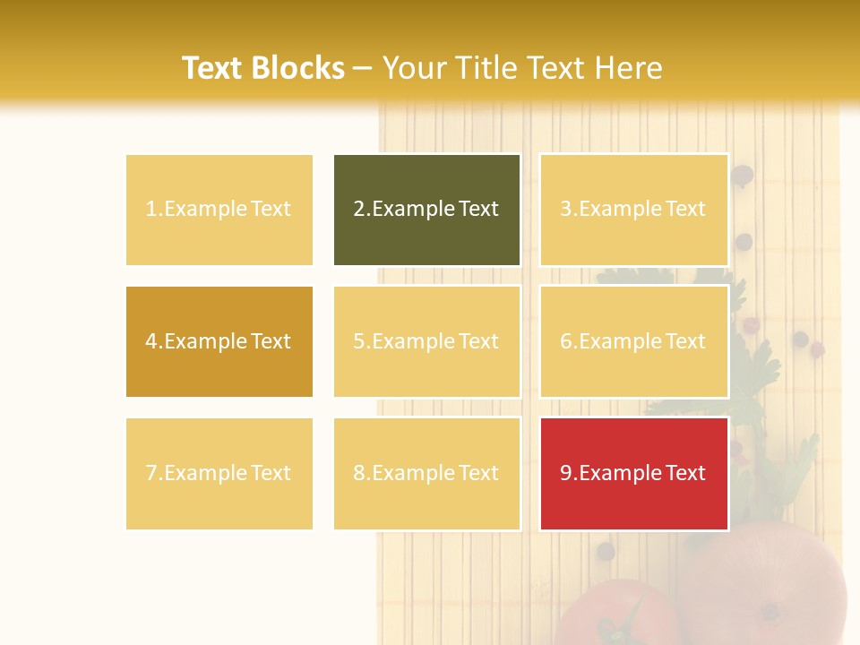 Cherry Tomatoes Slimming Blank PowerPoint Template