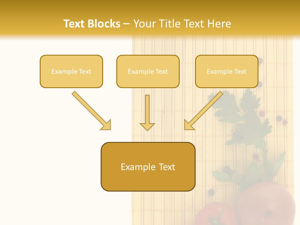 Cherry Tomatoes Slimming Blank PowerPoint Template