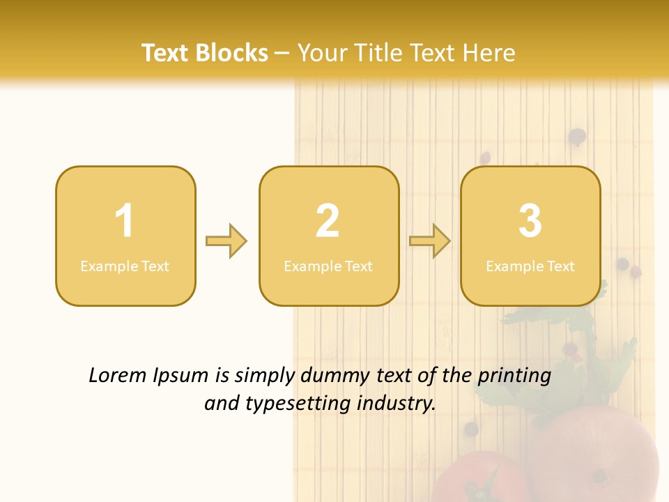 Cherry Tomatoes Slimming Blank PowerPoint Template
