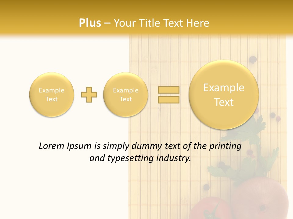 Cherry Tomatoes Slimming Blank PowerPoint Template