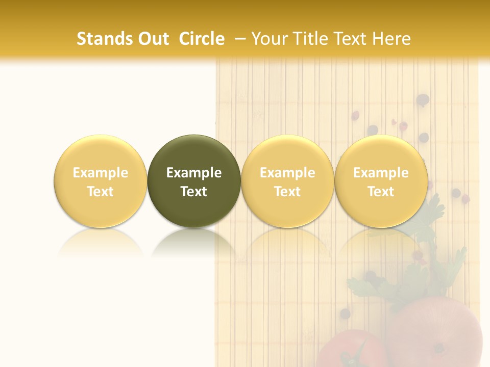 Cherry Tomatoes Slimming Blank PowerPoint Template