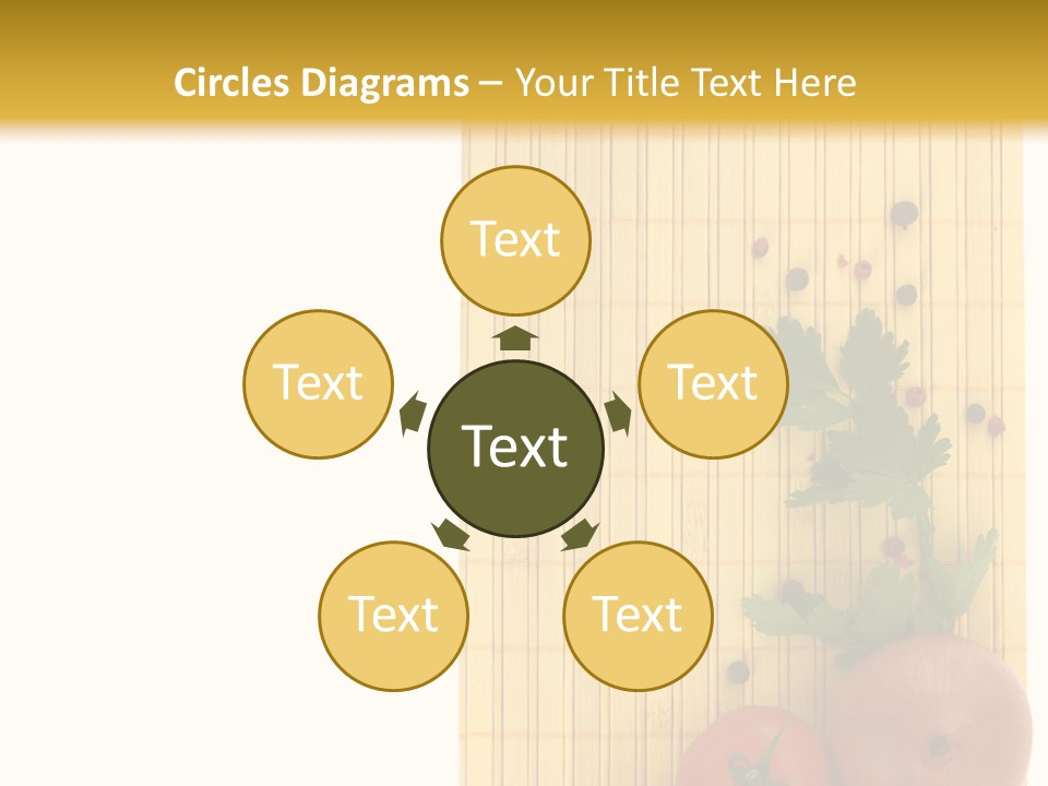 Cherry Tomatoes Slimming Blank PowerPoint Template