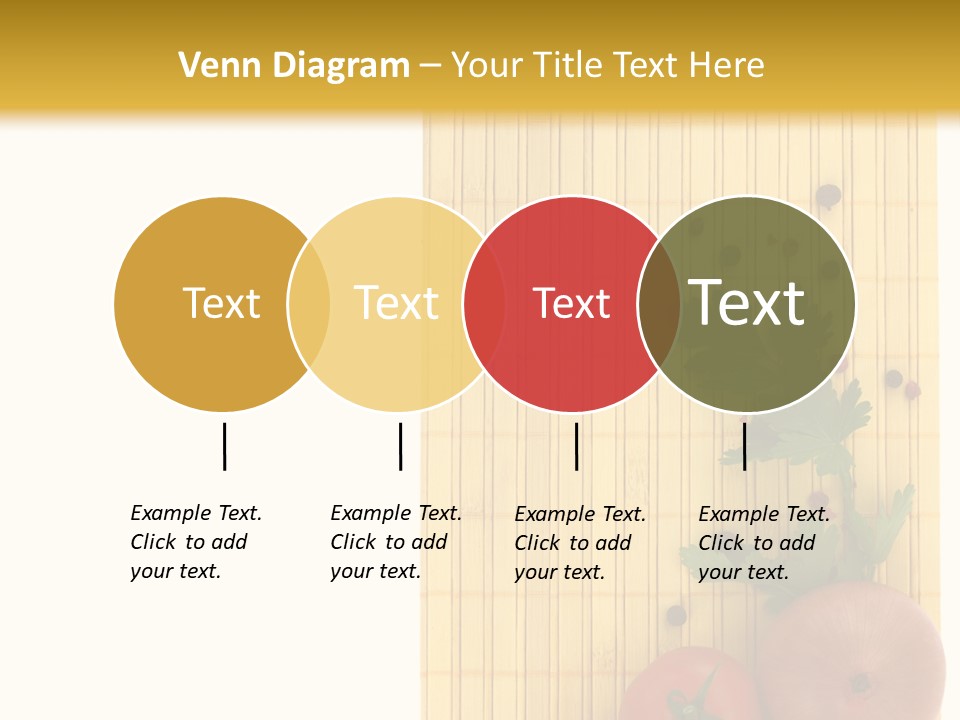 Cherry Tomatoes Slimming Blank PowerPoint Template