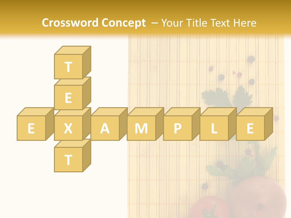 Cherry Tomatoes Slimming Blank PowerPoint Template