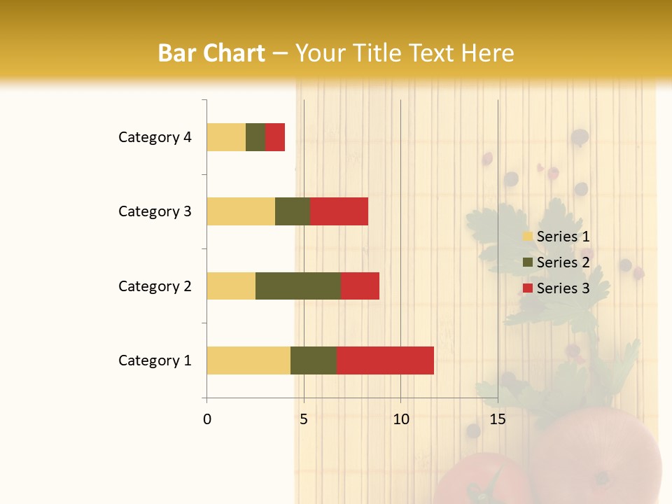 Cherry Tomatoes Slimming Blank PowerPoint Template