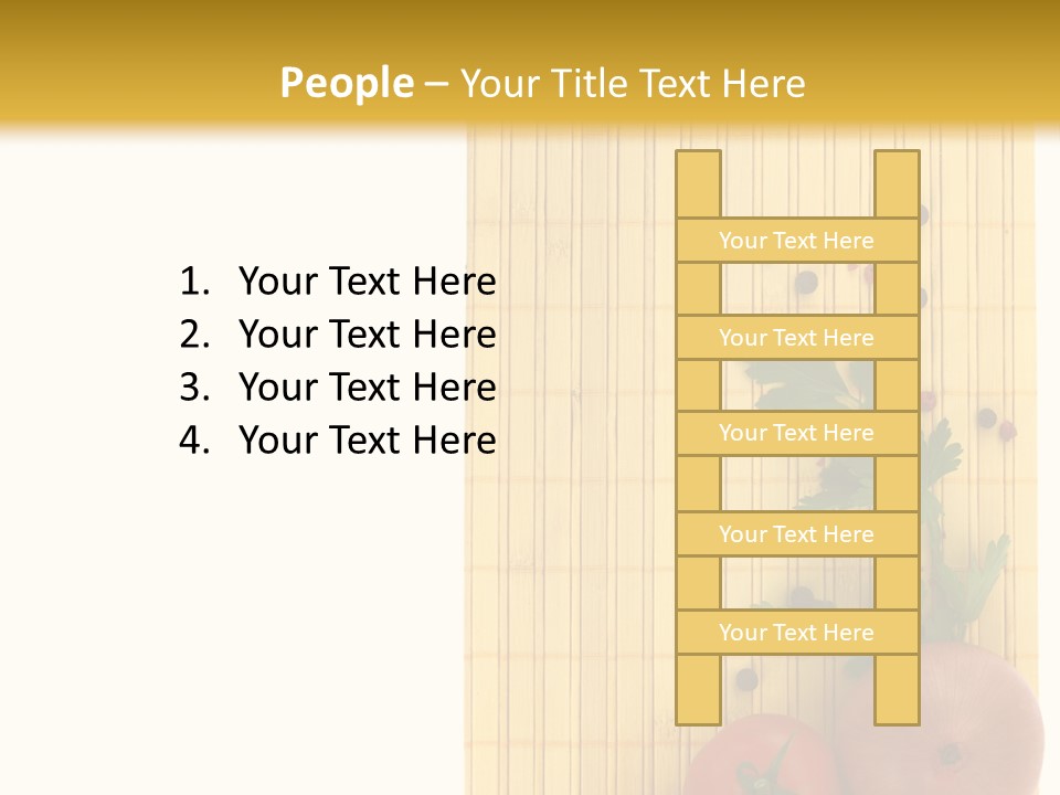 Cherry Tomatoes Slimming Blank PowerPoint Template