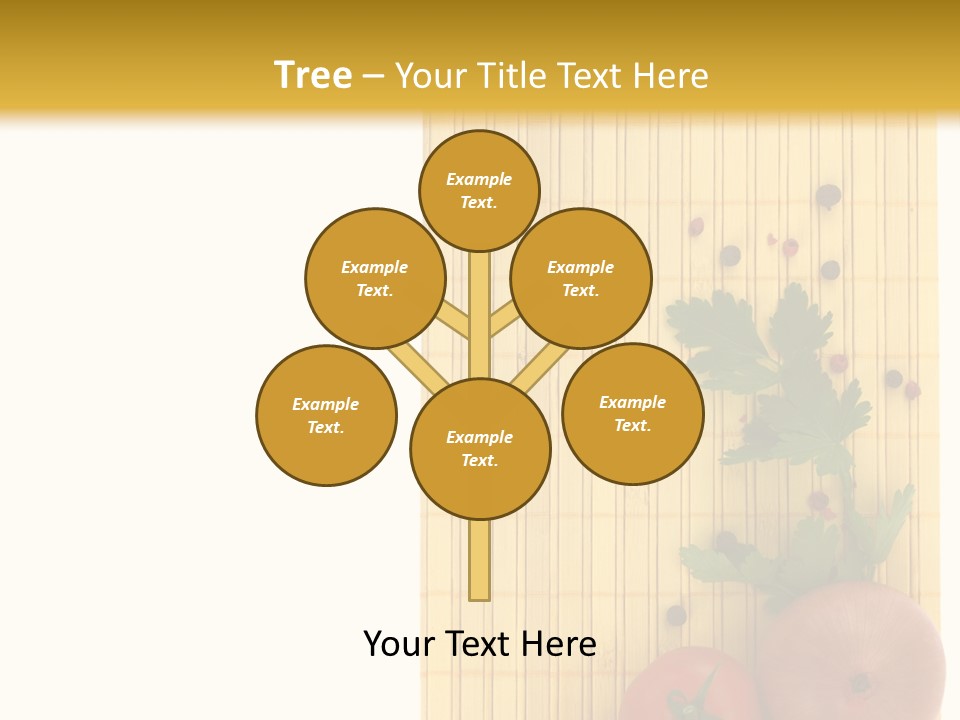 Cherry Tomatoes Slimming Blank PowerPoint Template