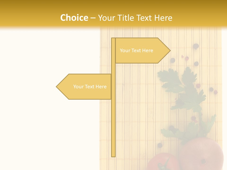 Cherry Tomatoes Slimming Blank PowerPoint Template