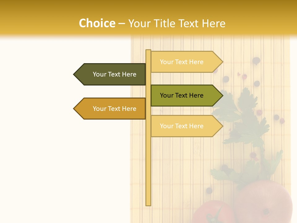 Cherry Tomatoes Slimming Blank PowerPoint Template