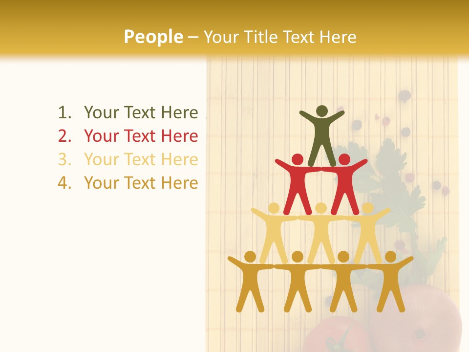 Cherry Tomatoes Slimming Blank PowerPoint Template