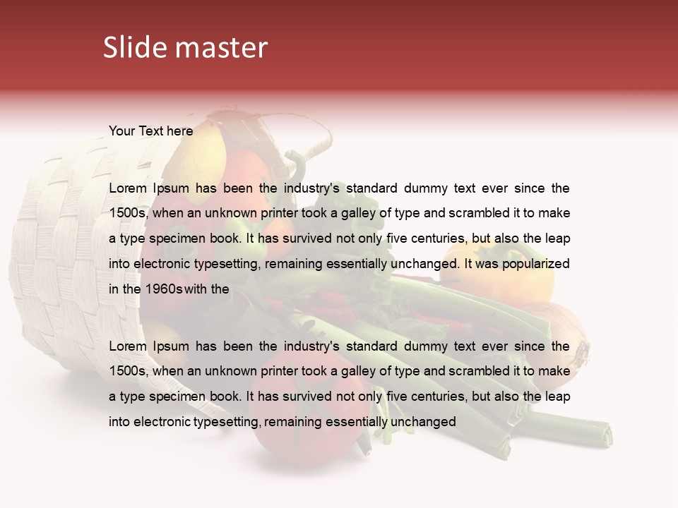 Organic Health Leeks PowerPoint Template