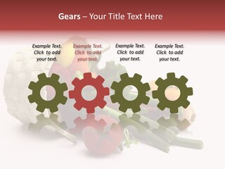 Organic Health Leeks PowerPoint Template