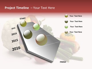 Organic Health Leeks PowerPoint Template