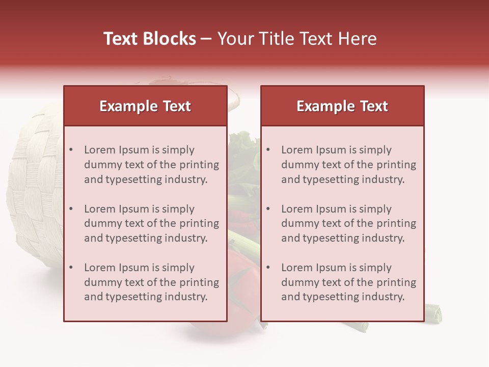 Organic Health Leeks PowerPoint Template