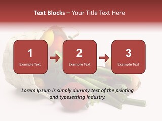 Organic Health Leeks PowerPoint Template