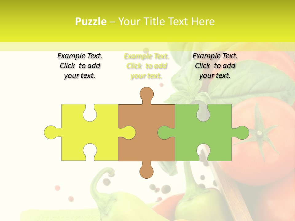 Pepper Cooking Copy Space PowerPoint Template