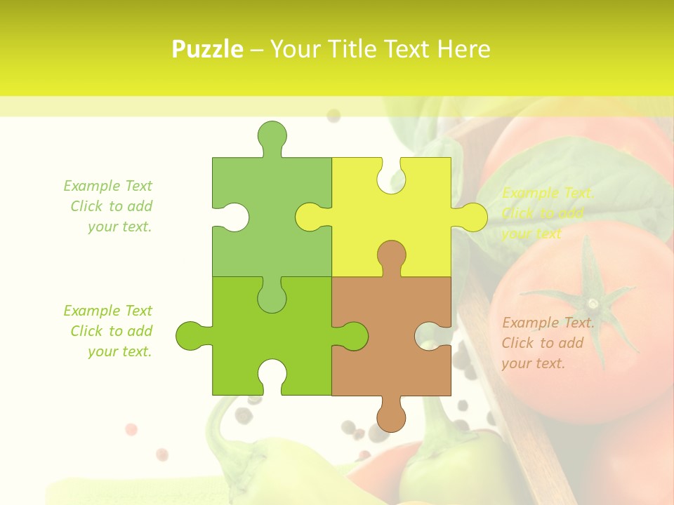 Pepper Cooking Copy Space PowerPoint Template