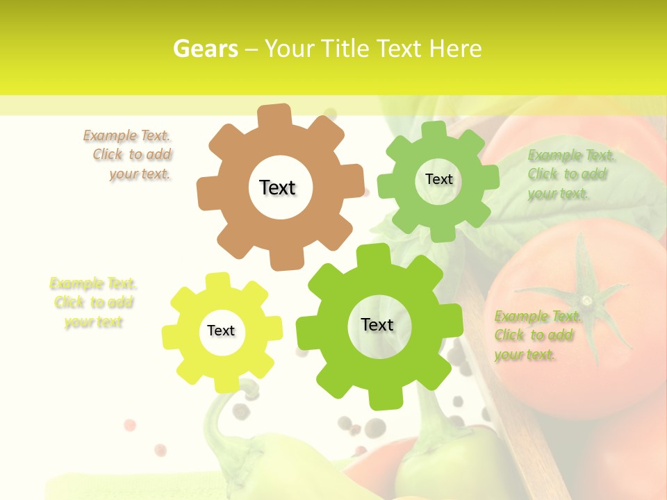 Pepper Cooking Copy Space PowerPoint Template