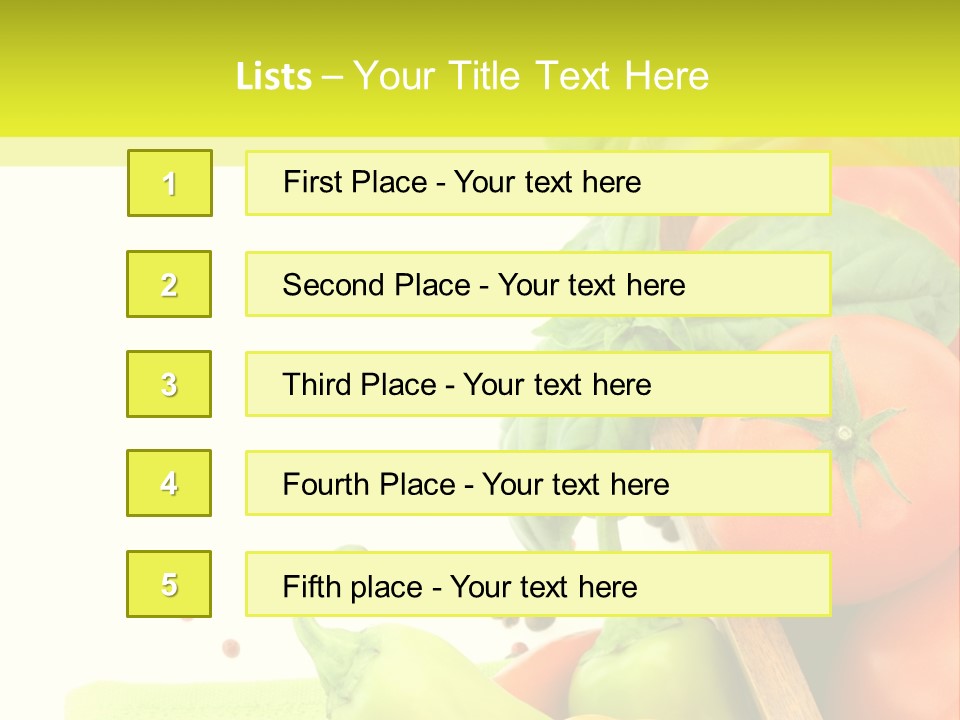 Pepper Cooking Copy Space PowerPoint Template