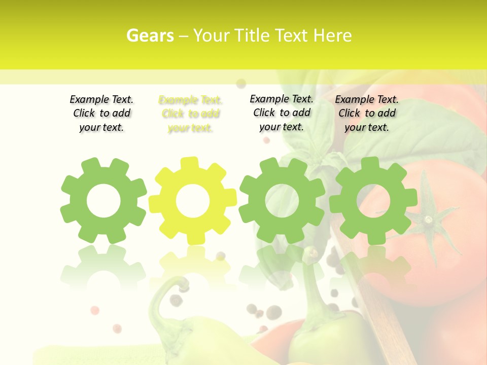 Pepper Cooking Copy Space PowerPoint Template