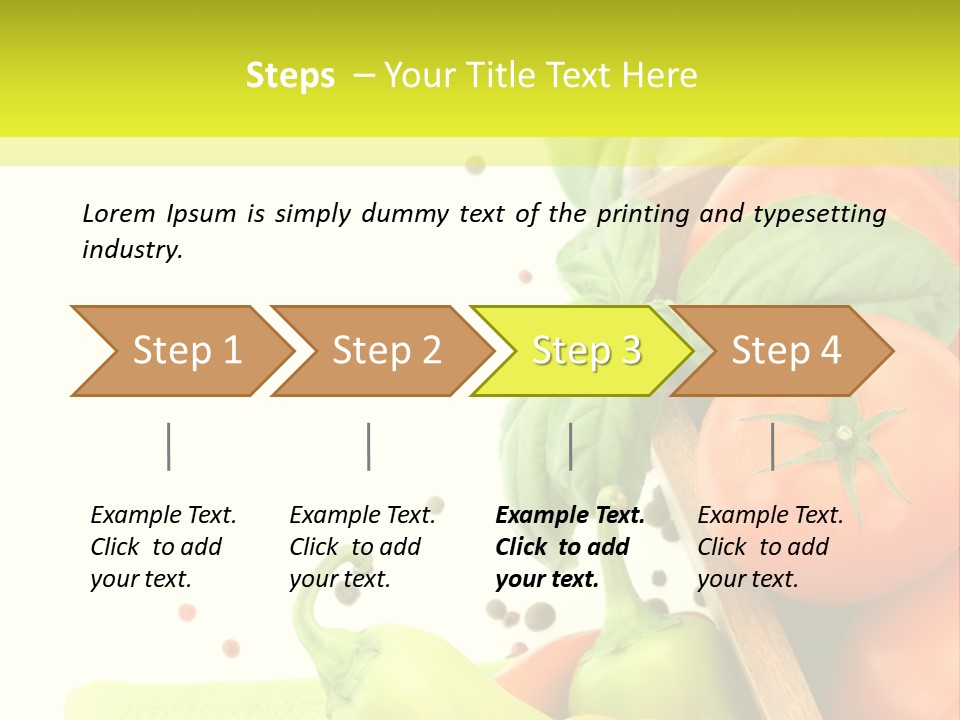 Pepper Cooking Copy Space PowerPoint Template