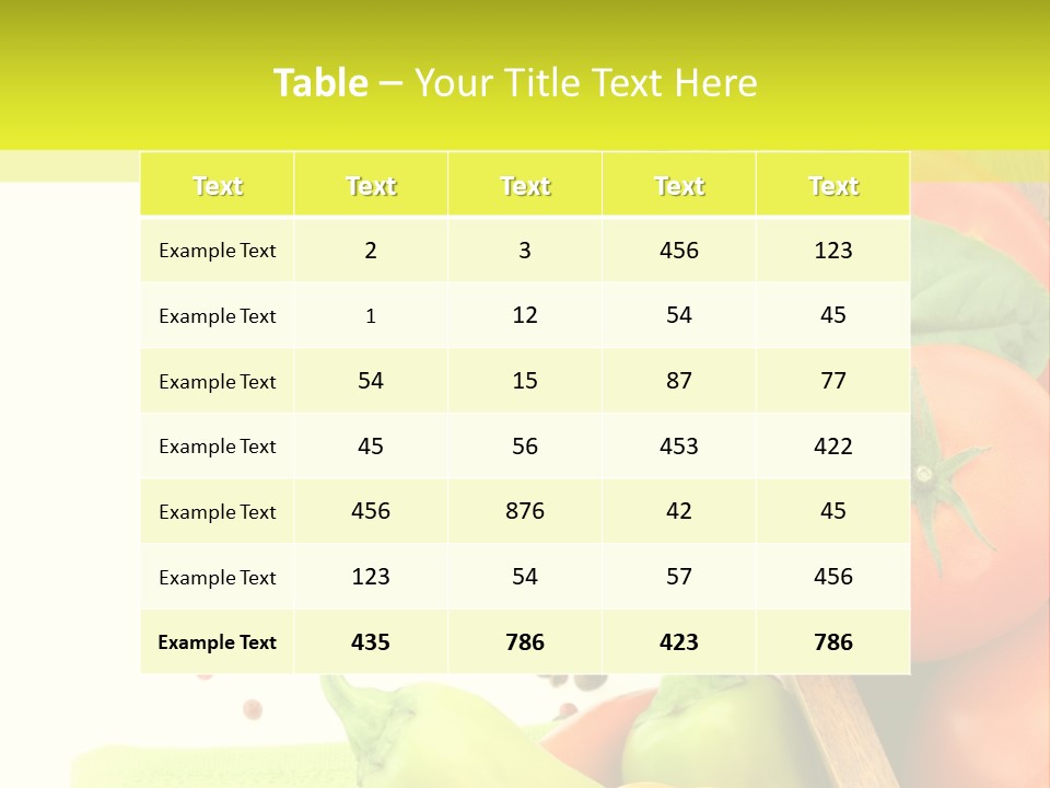 Pepper Cooking Copy Space PowerPoint Template
