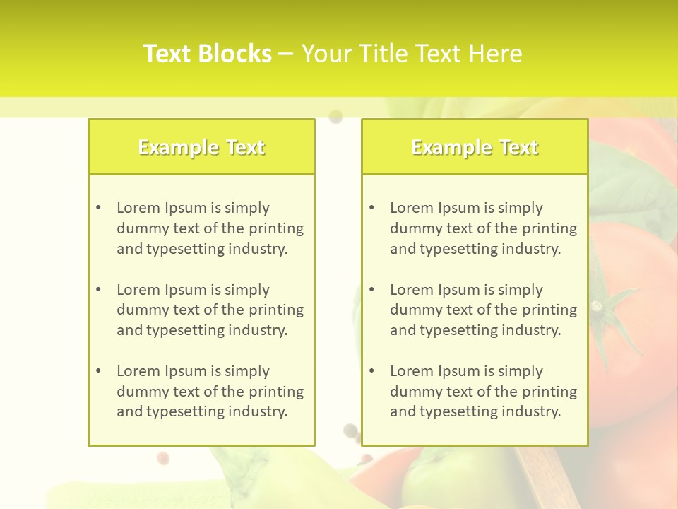 Pepper Cooking Copy Space PowerPoint Template