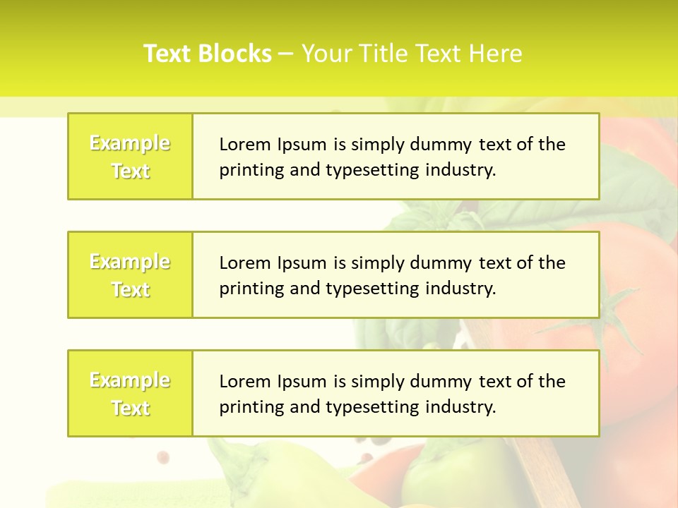 Pepper Cooking Copy Space PowerPoint Template
