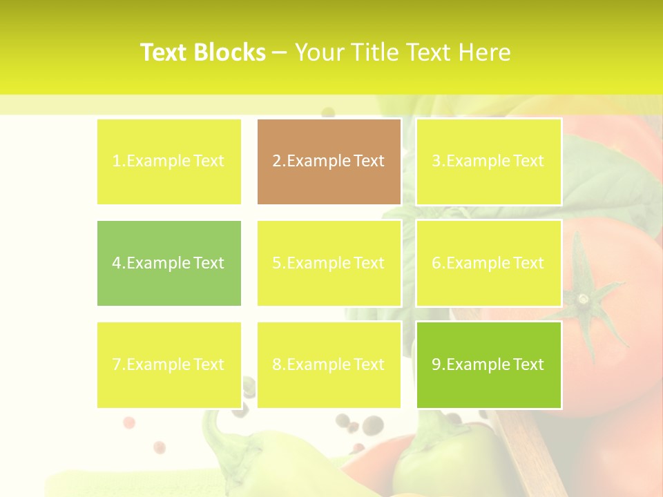 Pepper Cooking Copy Space PowerPoint Template