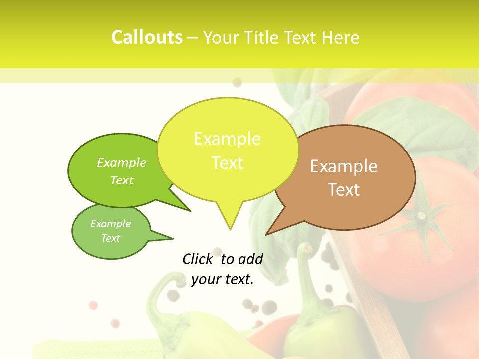 Pepper Cooking Copy Space PowerPoint Template