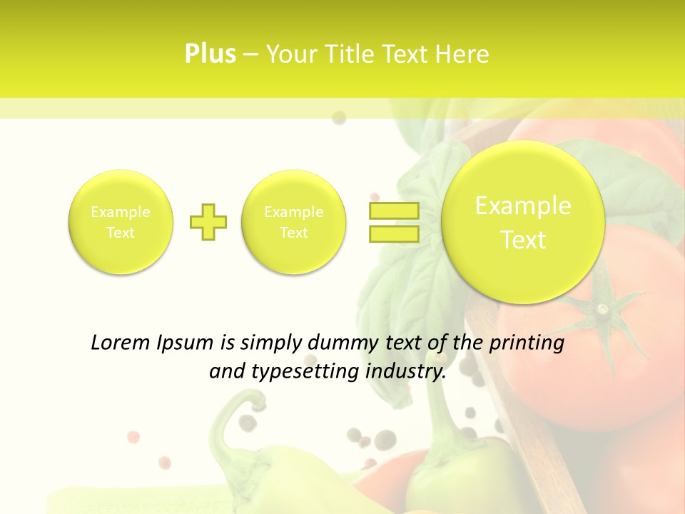 Pepper Cooking Copy Space PowerPoint Template