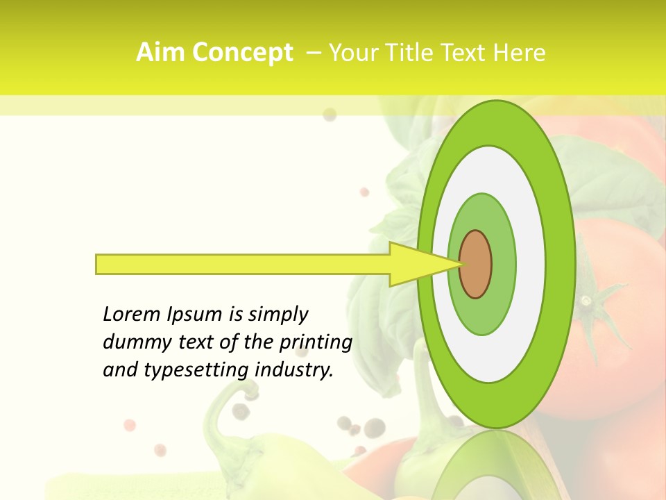 Pepper Cooking Copy Space PowerPoint Template