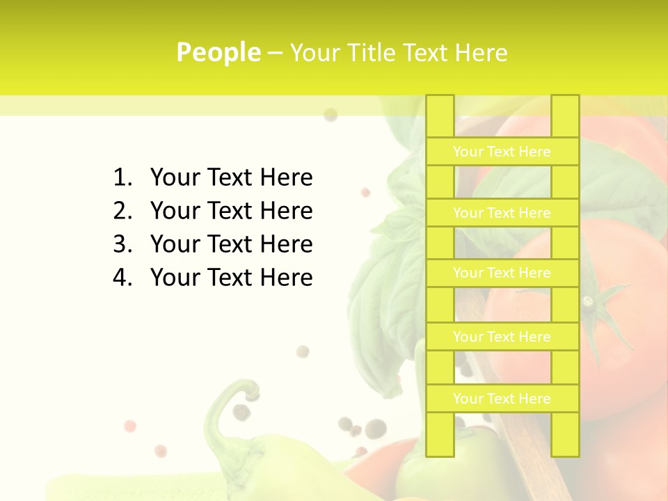 Pepper Cooking Copy Space PowerPoint Template