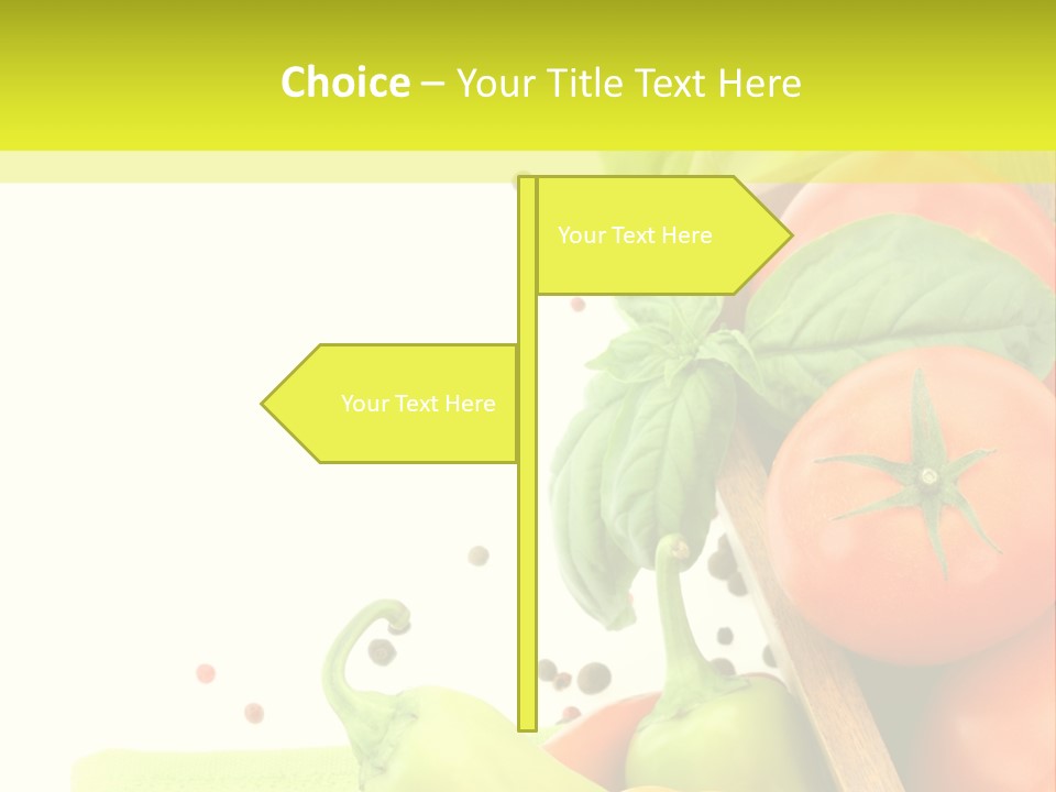 Pepper Cooking Copy Space PowerPoint Template