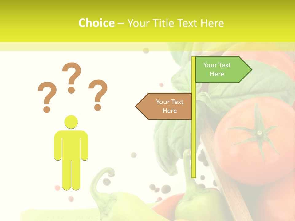 Pepper Cooking Copy Space PowerPoint Template