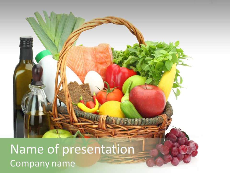 Ingredients Isolated Lose PowerPoint Template