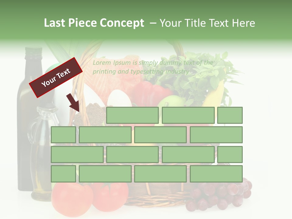 Ingredients Isolated Lose PowerPoint Template