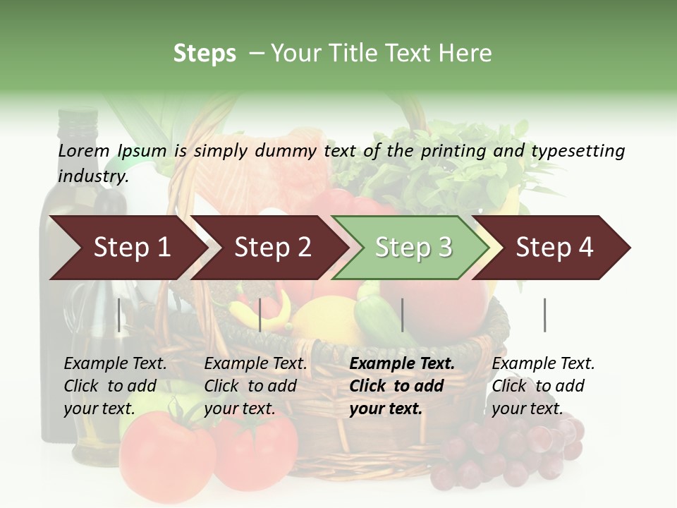 Ingredients Isolated Lose PowerPoint Template