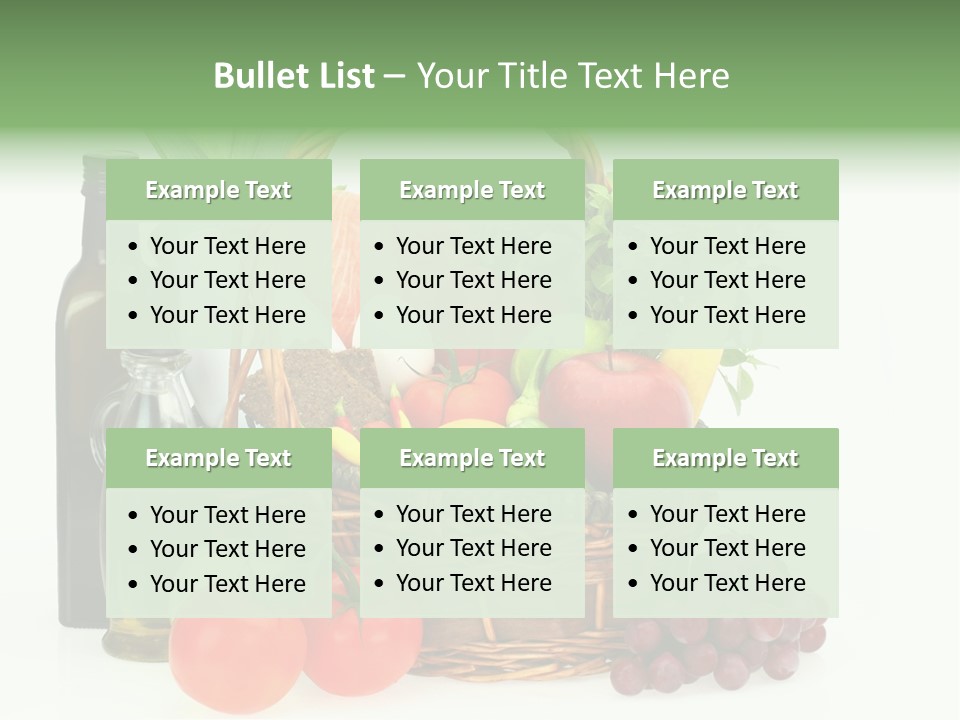 Ingredients Isolated Lose PowerPoint Template