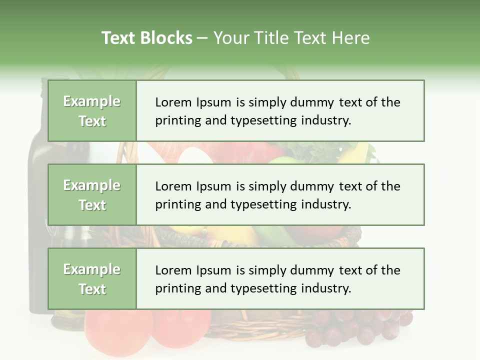 Ingredients Isolated Lose PowerPoint Template