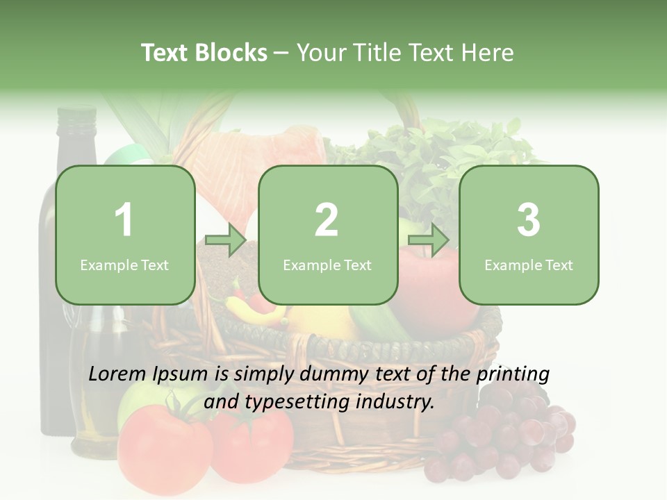 Ingredients Isolated Lose PowerPoint Template