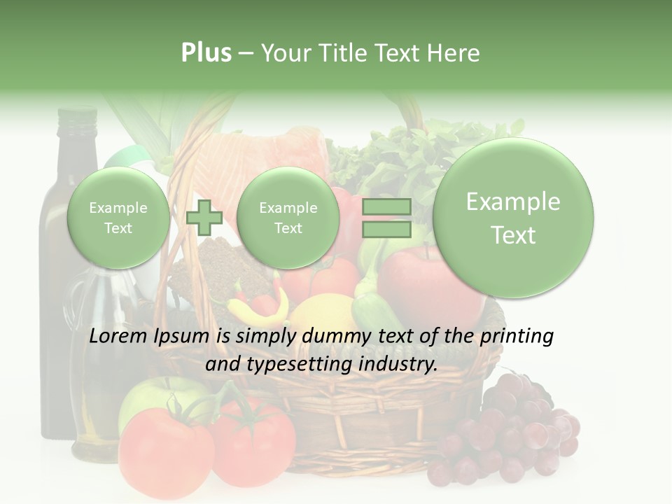 Ingredients Isolated Lose PowerPoint Template