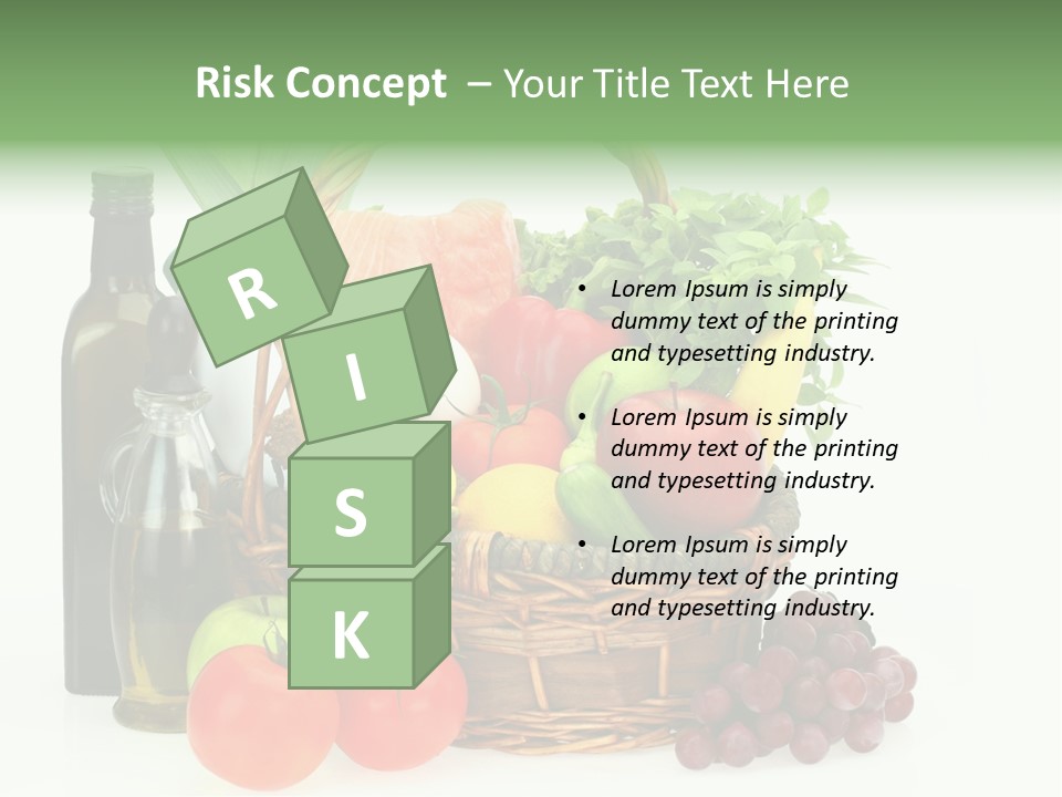 Ingredients Isolated Lose PowerPoint Template