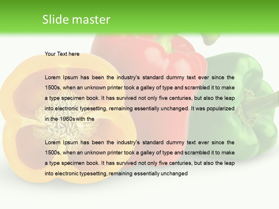 Paprika Food Section PowerPoint Template
